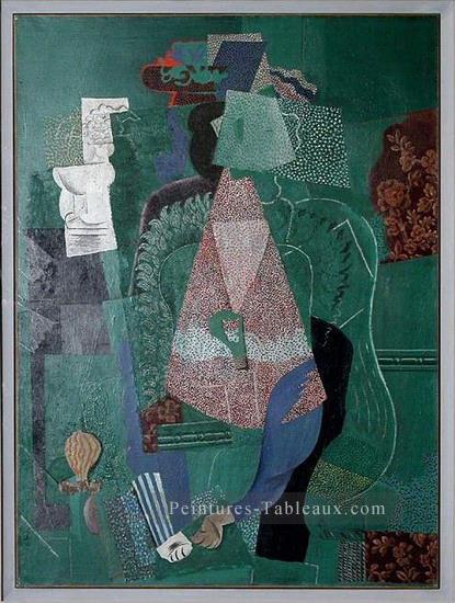 Portrait jeune fille 1914 cubisme Pablo Picasso Peintures à l'huile
